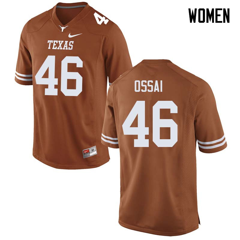 Women #46 Joseph Ossai Texas Longhorns College Football Jerseys Sale-Orange
